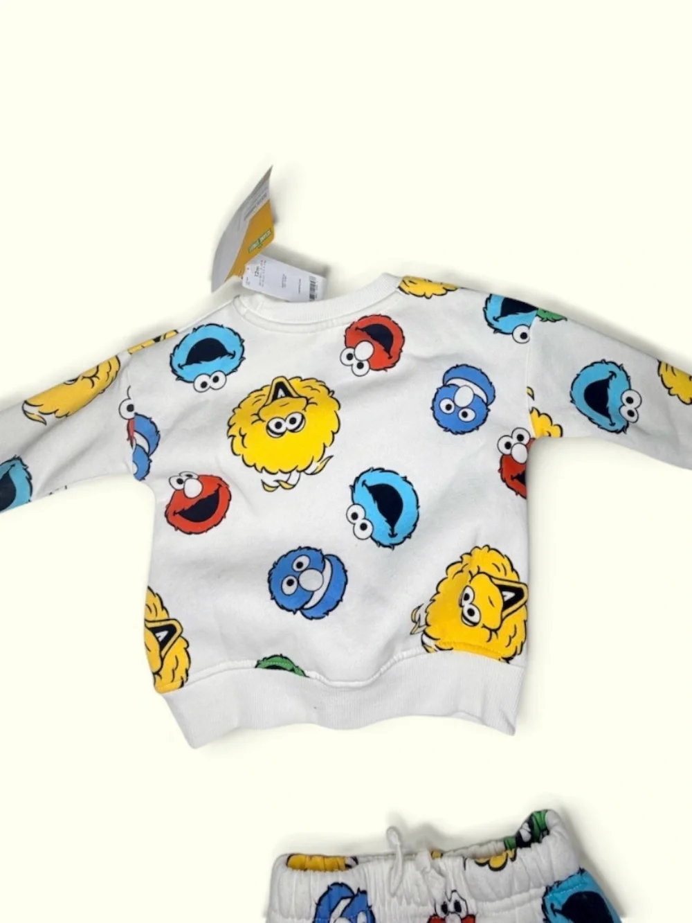 Sesame Street Kids' Print 2 Piece Outfit Set (Used Pants) (New Sweater) (12M)